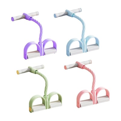 21 Fitness Resistance Bands-4 Tube Pedal Ankle Puller
