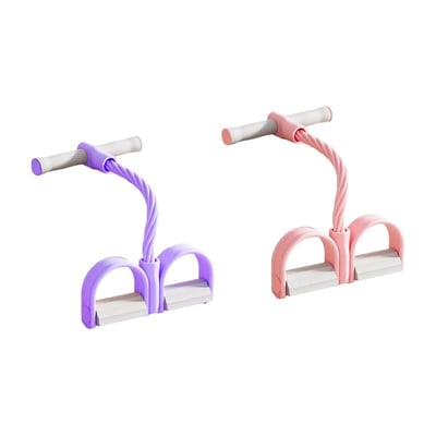21 Fitness Resistance Bands-4 Tube Pedal Ankle Puller